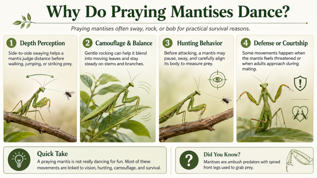 Why Do Praying Mantises Dance? Swaying, Rocking, Hunting, and Mantis ...